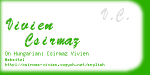 vivien csirmaz business card